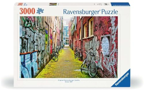 Ravensburger Puzzle Street Art in Amsterdam - 3000 Teile Puzzle | 3000 Teile Puzzle, Erwachsenenpuzzle, Geschenk für Frauen und Männer