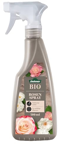 Dehner Bio Rosenspray, Spezialpflege, hochwertiger Flüssigdünger, Dünger für Rosen, Pflanzenstärkungsmittel, 500 ml, bunt
