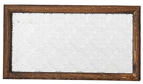 JISADER Plateau de Service à Thé Élégant pour Présentation de Bijoux, Blanc 25x14cm