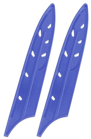 sourcing map 2 Pcs Knife Cover Sleeves, 5.4 x 1 PP Knives Edge Guard Blade Protector Universal Knife Sheath for Home Kitchen, Blue