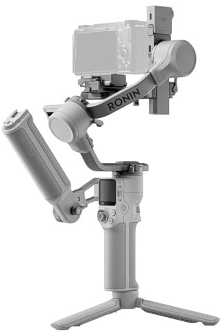 DJI RS 4 Mini Combo, Gimbal-Stabilisator für Kamera Canon/Sony/Panasonic/Nikon/Fujifilm, Auto-Achsenverriegelungen, Intelligente Verfolgung, 2 kg Traglast, Kamera-Gimbal, Aktentaschengriff