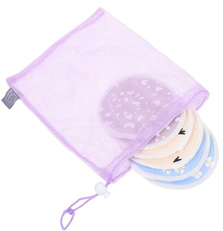 Coussinets D’allaitement Anti-fuite 6 Pièces, Lavables Réutilisables | Tissu Polyester-coton Revêtement Tpu Imprimé, Rainure Centrale, Lot de 6 Set de Set de Pièces pour Usage Quotidien