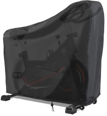 Copertura Bici Esterno,Telo Bici 420D Impermeabile - Cinghie Regolabili Impermeabile Antivento Antipolvere per Scooter Cruiser Moto Sella