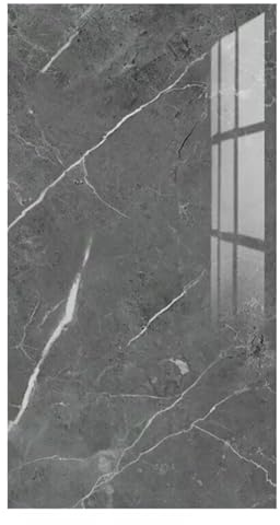 sports flyfree 20Pcs Marble Tiles Sticker 30x60cm Self-Adhesive Stick On Kitchen Home Wall Bathroom Decor (Dark Grey(20Pcs))