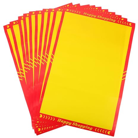 MUELODSIC Etiquetas de Precios Publicitarias A3 Grandes 10 Hojas Carteles Promocionales Fluorescentes para Tiendas Supermercados y Eventos de Rebajas
