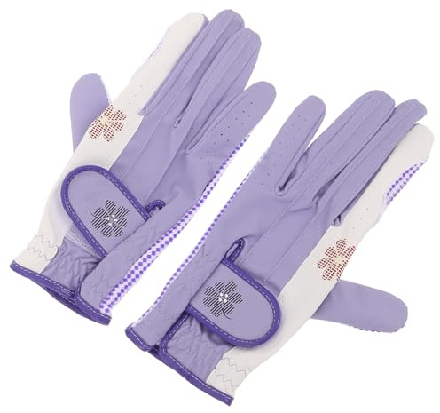 HOLIDYOYO Guanti da Golf da Donna Traspiranti Taglia 20, Guanto da Golf Presa Stabile e Resistenza allo Sfilacciamento per Sport All’aperto, Protezione Flessibile per Mani Asciutte