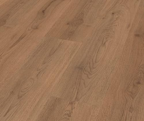 Laminat Boden Trend Eiche Natur 6 mm - KRONOTEX Superior Basic, Landhausdiele, widerstandsfähig, pflegeleicht, einfache Klick-Verbindung, natürliche Holzoptik für stilvolle Räume 193 x 1376 mm Trend
