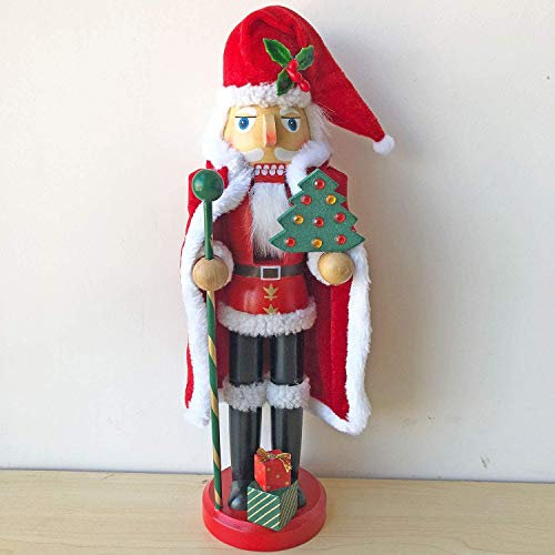 Bene Omnia Cascanueces de madera para decoración de Navidad, 35 cm de alto (A)