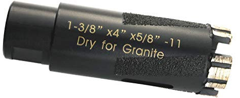 Mostartools 1-3/8 Inch Dry Diamond Core Drill Bit for Granite,Quartz Drilling 35mm Granite Hole Saw Masonry Drill Bit