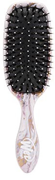 Wet Brush Shine Enhancer Paddle Brush, Marble Bronze - Hair Detangler Brush with Ultra Soft Bristles, Infused With Natural Argan Oil, Shiny Detangle & Smooth Hair, Wet or Dry, For All Hair Types