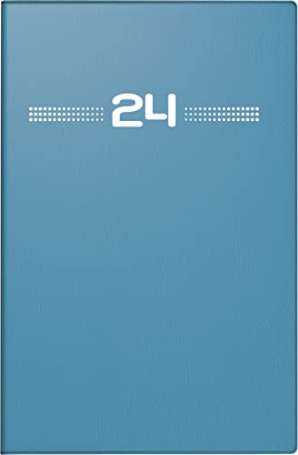 rido/idé Wochenkalender Modell partner/Industrie I 2024 2 Seiten = 1 Woche Blattgröße 7,2 x 11,2 cm petrol