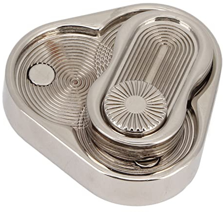 Asixxsix Fidget Slider, triángulo magnético Giratorio Juguetes Fidget metálicos para Adultos, TDAH portátil, Autismo, ansiedad, Alivio del estrés Fidget Push - Pull