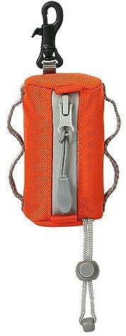 Hundekotbeutelhalter, Wasserdicht Hunde Kotbeutelspender, Tragbare Hundetüten Spender mit Haken und doppelseitigem Nylonband für Haustiere, Outdoor, Spaziergänge, Camping