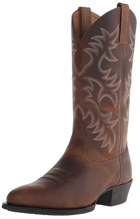 IQYU Herren-Ritterstiefel,Western-Cowboy-Stiefel Fur Mannner,Winter Warm Bequem Schneestiefel,Mid Calf Schneestiefel Mit Seitlichem ReißVerschluss,Wasserdichte Lange Regenstiefel,Trekkingschuhe