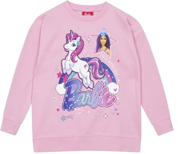 Barbie Felpa Magliette Ragazza | Abbigliamento Raggaze | 2-10 Anni