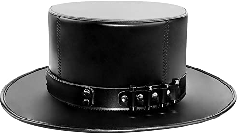ZAYIUKI Steampunk Männer Hut mit Schutzbrille Punk Hut Gay Top Hut Steampunk Bowlertop Hut Masquerade Hut Halloween Top Hut Gothhat