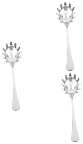 PRETYZOOM 3stücke Praktischer Edelstahl-nudellöffel Spaghetti Server Für Schonendes Servieren Von Pasta Für Küche Restaurant Und Buffet