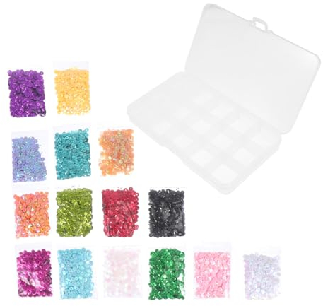 Operitacx Pailletten Für Kreative Nähprojekte Boxen Mit Funkelnden Flachen Runden Sequins Verschiedenen Farben Für Kleidung Hochzeit Tanzkostüme Und Mehr
