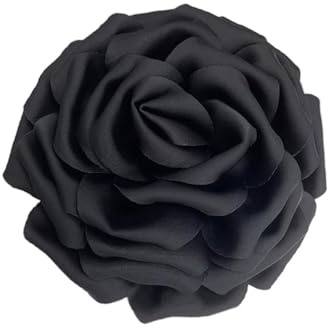 160mm Fleur De Rose En Satin De Soie Délicate Grandes Broches Extra Larges Épingles à Revers En Tissu Broche Pour Femme Fête De Mariage Banquet Robe Costume Vêtements Accessoires
