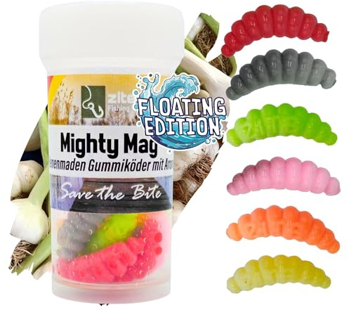 Zite Fishing Mighty Mag Floating Edition - Auftreibende Forellen Gummiköder | / Forellenköder Neuheiten - Künstliche Bienenmade