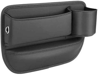 DRYIC Caja Almacenamiento Asiento Coche para v&w Polo Golf 3 4 5 6 7 Caja Almacenamiento Cuero automóvil portavasos Agua,Bolsillo Almacenamiento Ranura Ajustable automóvil