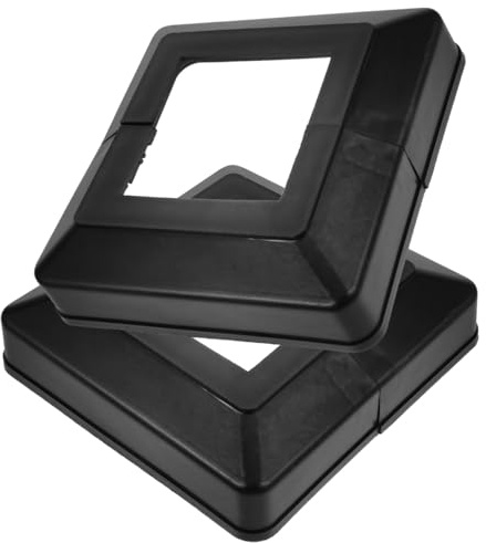Hemobllo Säulenhülle Für Veranda 12.50X12.50X3.20Cm Geteilte Pfostenkappe Für Zaunpfosten Und Geländer Mit Rutschfester Unterseite Zur Dekorativen Abdeckung Und Schutz