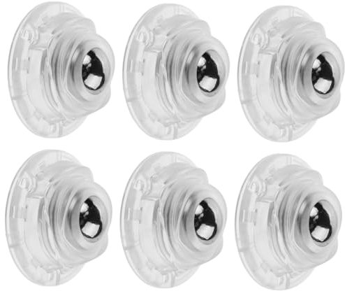 DECOMELODY Mini Roulettes Adhésives 8 Pièces pour Meubles Capacité de Charge Installation sans Perçage Roues Pivotantes en Acier Design Élégant pour Appareils Électroménagers