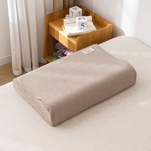 Kissenbezug aus Baumwolllatex, 30 x 50 cm/40 x 60 cm, bequemer, Fester Memory Foam-Einzelkissenbezug, Nackenkissenbezüge für die Gesundheitspflege, 06, 300 x 500 mm