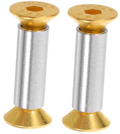 Rivets à Tête Plate pour Manche de Couteau M4, Laiton, 2 Pièces | Fixation DIY pour Poignées, Longueur de Serrage 16 à 22mm, Installation Facile, Usage Polyvalent