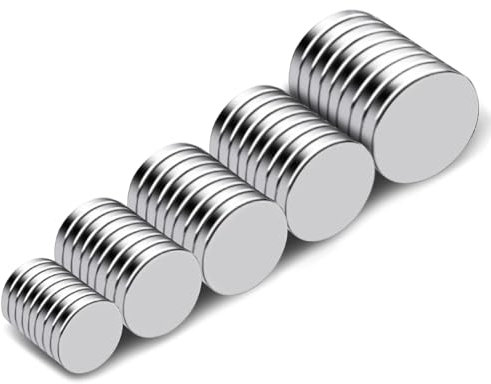 100 Stück Magnete Stark, Mini Neodym Magnet für Magnettafel, 8 × 3mm Kleine Kühlschrank Magneten Starker Halt, Mini Rund Magnete für Whiteboard, Handwerk