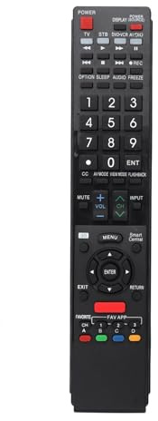 1 Control Remoto portátil de Repuesto GB118WJSA, Controlador Universal for televisores LCD Sharp, Accesorios Inteligentes