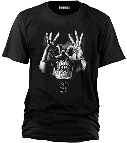 Wolkenbruch® T-Shirt Skull Hands Totenkopf Gr.M-XXXXXL