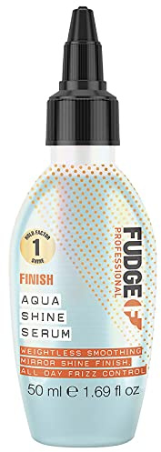 Fudge Professional Aqua Shine Hair Serum, Hyaluronic Acid, Frizz Control Water Serum For Smooth and Shiny Hair, 50 ml