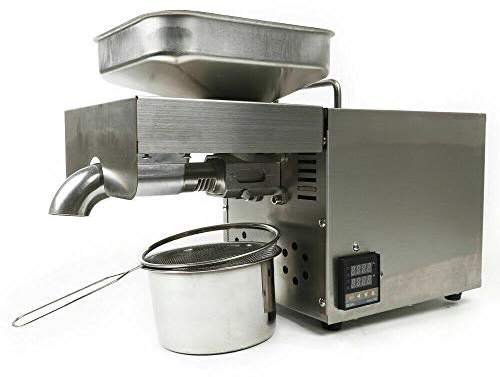 OUKANING 1500W Edelstahl Automatische Kalt und Heiß Ölpresse Maschine Ölmühle Öl Extraktion Expeller Elektrisch Auszieher Mais Kokosnuss Erdnuss Sonnenblumensamen