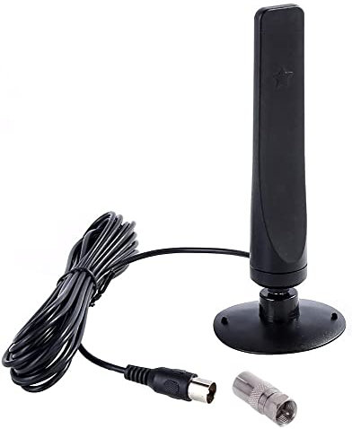 Fasizi Antenna TV HD per interni ad alto guadagno HD Amplificata Ricevitore Digitale Antenna Facile da Installare Adatto per DVB-T2 Home TV/Car TV