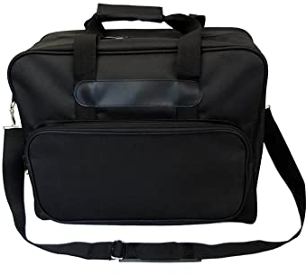Maximex Komfort-Universaltasche 3in1 Schwarz, Großes Fach für Laptop, Ordner oder Nähmaschine, Tragkraft 10kg, Wasserabweisend, Gepolstert, Verstellbarer Schultergurt, 43,5x34x20,5cm