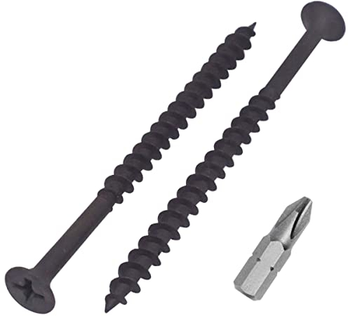 SKIR'CO Lot de 150 Vis Phosphatées Noires 4,2 x 70 mm pour Cloison Sèche et Plaque de Plâtre, Tête Cruciforme