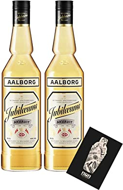 Aalborg 2er Set Jubilaeums Akvavit 2x 0,7L (40% Vol) Aquavit aus Dänemark- [Enthält Sulfite]