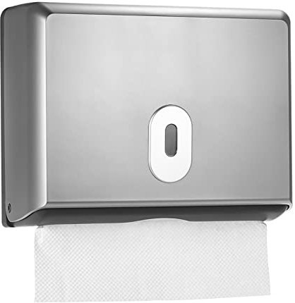 Pingfen Wandmontierter Badezimmer-Tissue-Spender Tissue-Box-Halter für mehrfach gefaltete Papierhandtücher