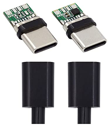 cablecc DIY OEM 2sets/lot 24pin Connector Plug USB Type C USB-C Male to USB-C Male 100W PD USB 2.0 Data with Housing Cover