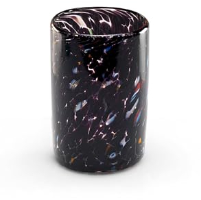 Wave Murano Glass - Go.To Handmade Murano Drinking Glass - Elegant, Authentic Venetian Artisan Drinkware for Everyday Use, Fine Dining, and Special Occasions (Small, black)