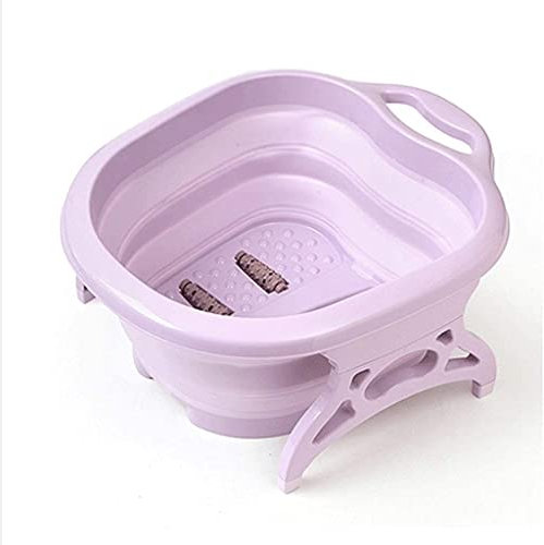 Tina grande para remojar los pies, cubeta para pies, pediluvio, tina para pies, para en Cubo plegable de plástico/caucho para remojar los pies para aplicar el removedor de callos o usar piedra pómez