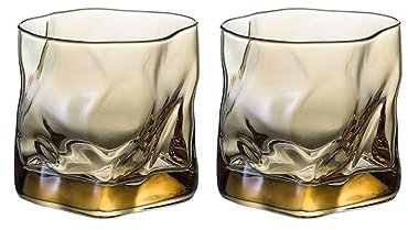 PEKJI Verre à vin créatif Verre Cristal Verre à Whisky Verres à Cocktail carrés 280 ML/9.5 oz pour Bar