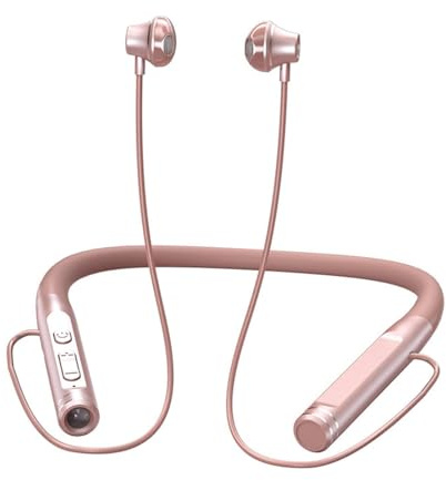 Bluetooth Kopfhörer in Ear Kabellos mit Nackenbügel Wasserdicht Sportkopfhörer Mikrofon Noise Cancelling Headphones Headset Taschenlampe Ohrhörer mit Kabel Wireless Earbuds für Laufen Joggen Sport