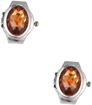 LIFKOME 2 Stücke Modische Uhr Männer Frauen Unisex Mini Uhr Geformt Für Gelb