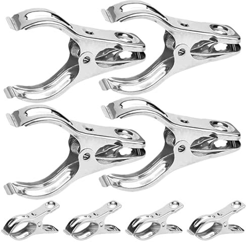 Gartenzange für Gewächshaus – Gartenclip, Gewächshausclip aus Edelstahl | Set mit Gartenclips aus robustem Metall, Netz für Pflanzen, aus Edelstahl, Zange für Pflanzen