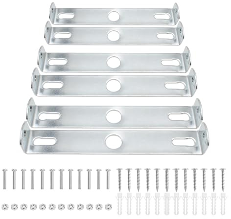 6 soportes para lámparas de techo, soportes para lámparas colgantes de 9/10/10,5 cm de largo, base de montaje con tornillos, accesorios para repuestos