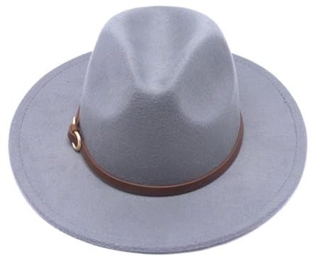 HEYANN Fedora Hut Herren Herren Hut Filzhut mit Breite Krempe Herren Klassischer Hut Panama Hut Damen Filz Trilby Hut Herren für Party