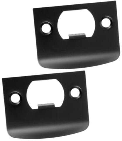 IWOWHERO 2 Piezas Guía De Cerraduras De Puertas Placas De Cerrojo Placa De Pomo De Puerta De Cerrojo Kit De Instalación Para Refuerzo