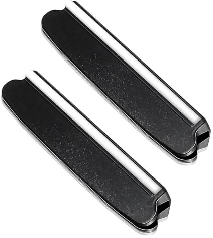 VZU Set di 2 utensili per affilatura a 15 gradi, supporto angolare, affilacoltelli, affilacoltelli manuale, supporto angolare per affilatura per principianti (nero)